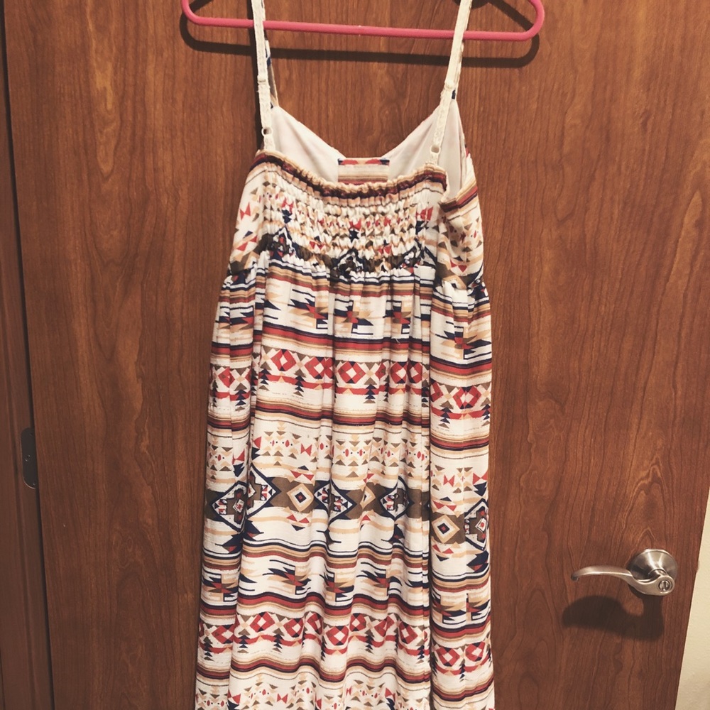 Bohemian Geometric Pattern Long Dress - Picture 3 of 8